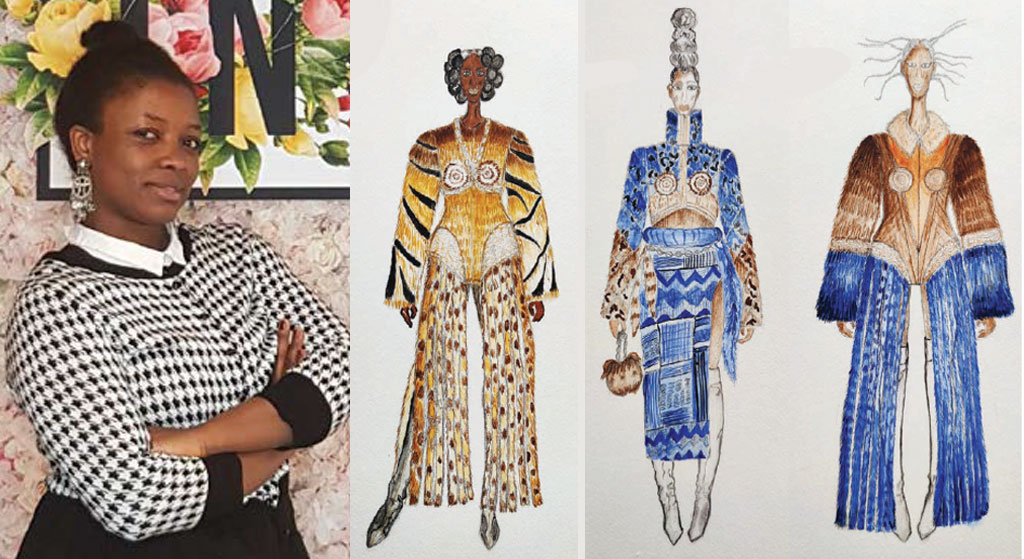 Ganador del concurso de diseño de pieles Prudence Mekongue